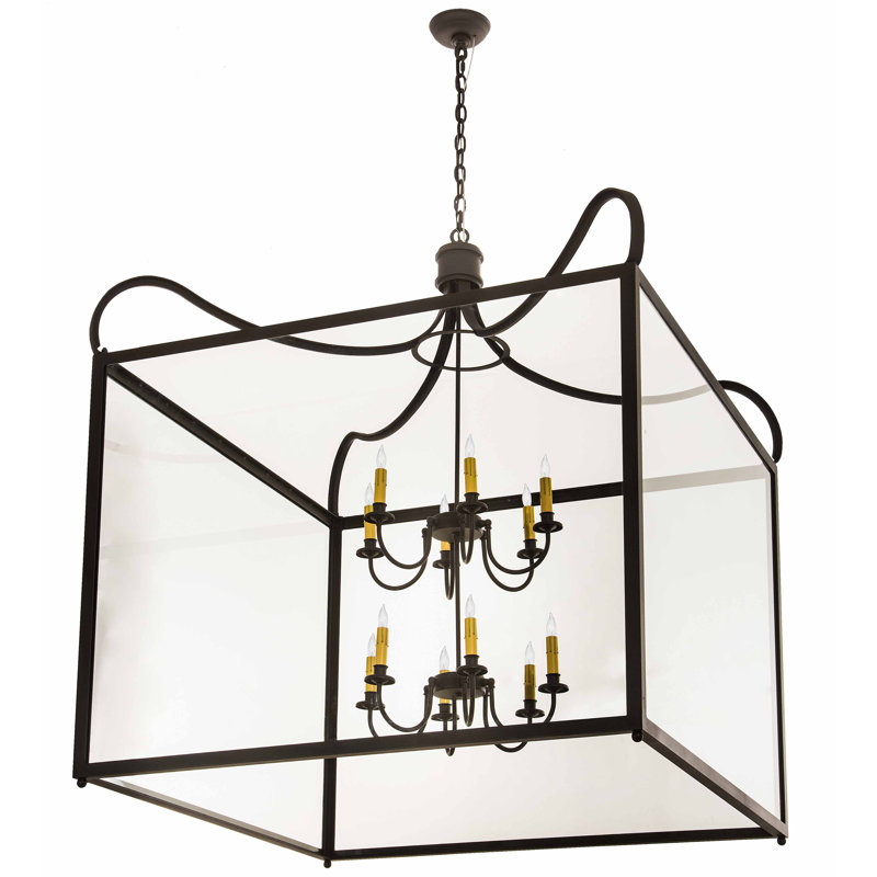 Lustre géométrique 16 lumières façon bougie