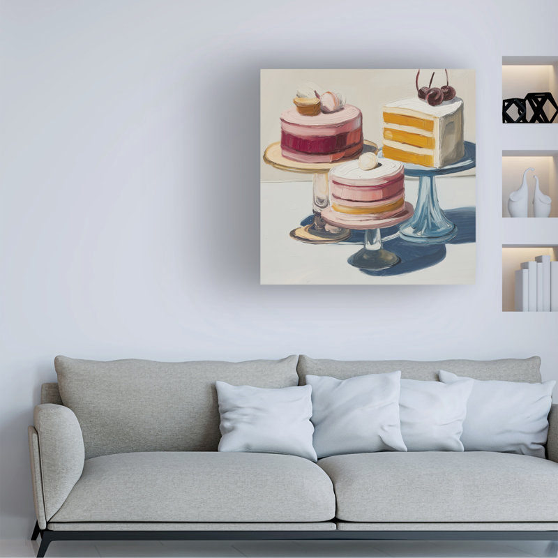 Art mural sur toile tendue - "Sweet Elegance II" par Paula Freeman pour décoration de salon, de chambre à coucher ou de bureau - 14 x 14