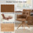 Genuine Leather Swivel Accent Office Chair