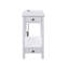 Table d'appoint Byzad White avec ports de chargement USB - Table d'appoint moderne avec 2 tiroirs et compartiment de rangement ouvert