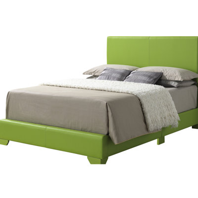 Lit double G1807 en pomme exquise - P 81 po x l 57 po x H 47 po, cuir pu captivant