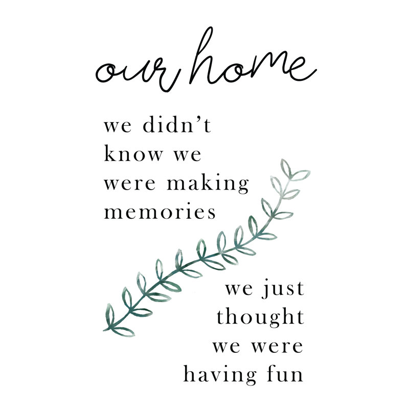 Making Memories At Home - Wrapped Canvas Print, 46cm H x 30cm W x 3.8cm D
