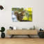 Alert Squirrel On Stump Abstract Contemporary Squirrel Forest Landscape Wall Art Print by Massimo Chiodini - Print-1716068054