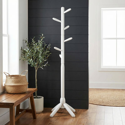 Demetri Solid Wood Freestanding 5 - Hook Coat Rack