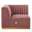 Fauteuil d'angle gauche en velours Conjure Channel-83556799