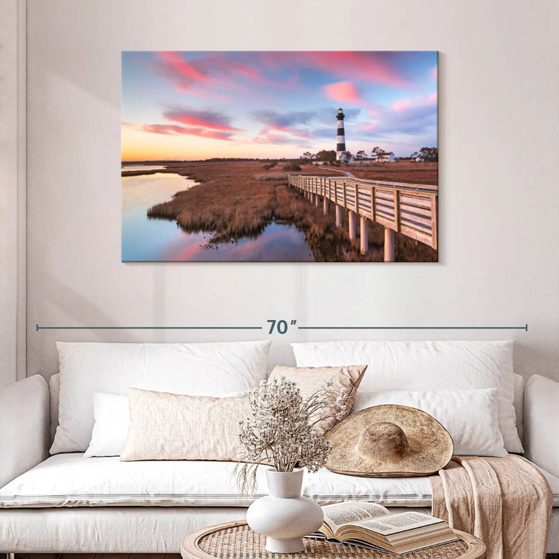 Lilie Lighthouse In Bodie Island, 30" H x 45" W