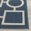 Tapis bleu / beige en coton Arneshia-20794346
