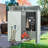 5Ft X 3Ft Outdoor Metal Storage Shed Transparent Plate-112473846