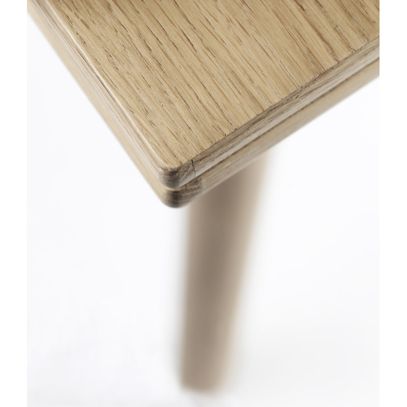 C35A Square Oak Extendable Dining Table
