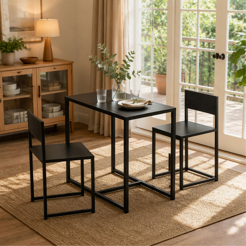 Ensemble de meubles de cuisine confortables (table et chaises) pour les aires de repas et de conversation
