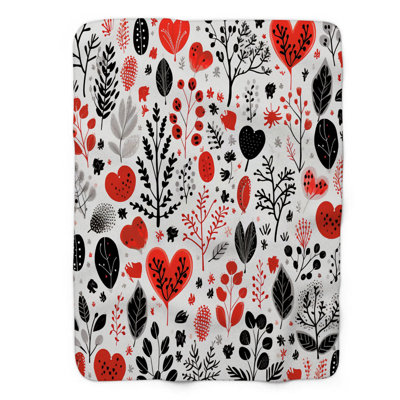 Scandi Heart Designs - 1 Piece Premium Sherpa Blanket