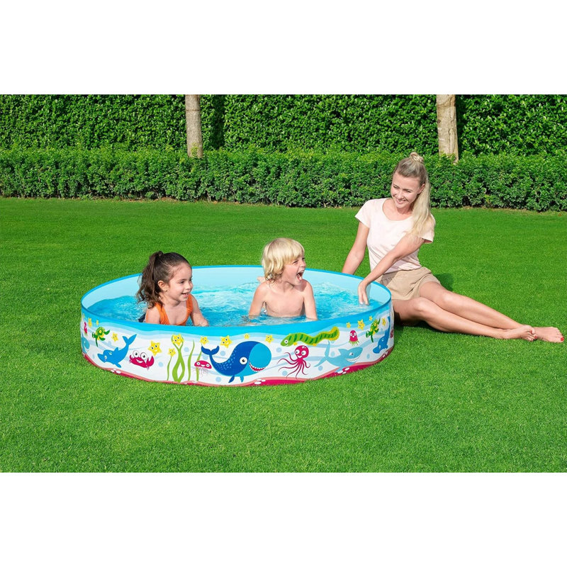 Polyvinyl Chloride (PVC) Round Inflatable Pool 25cm H x 152cm W x 152cm L