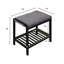 Banc rembourré en bambou massif-1794717822