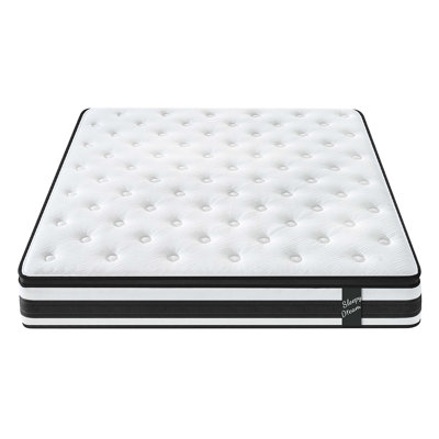 12-Inch KING Hybrid Mattress With Individually Wrapped Pocket Springs, Breathable Knitted Cover, Pressure-Relieving Memory Foam, And Certipur-US Certified Materials.