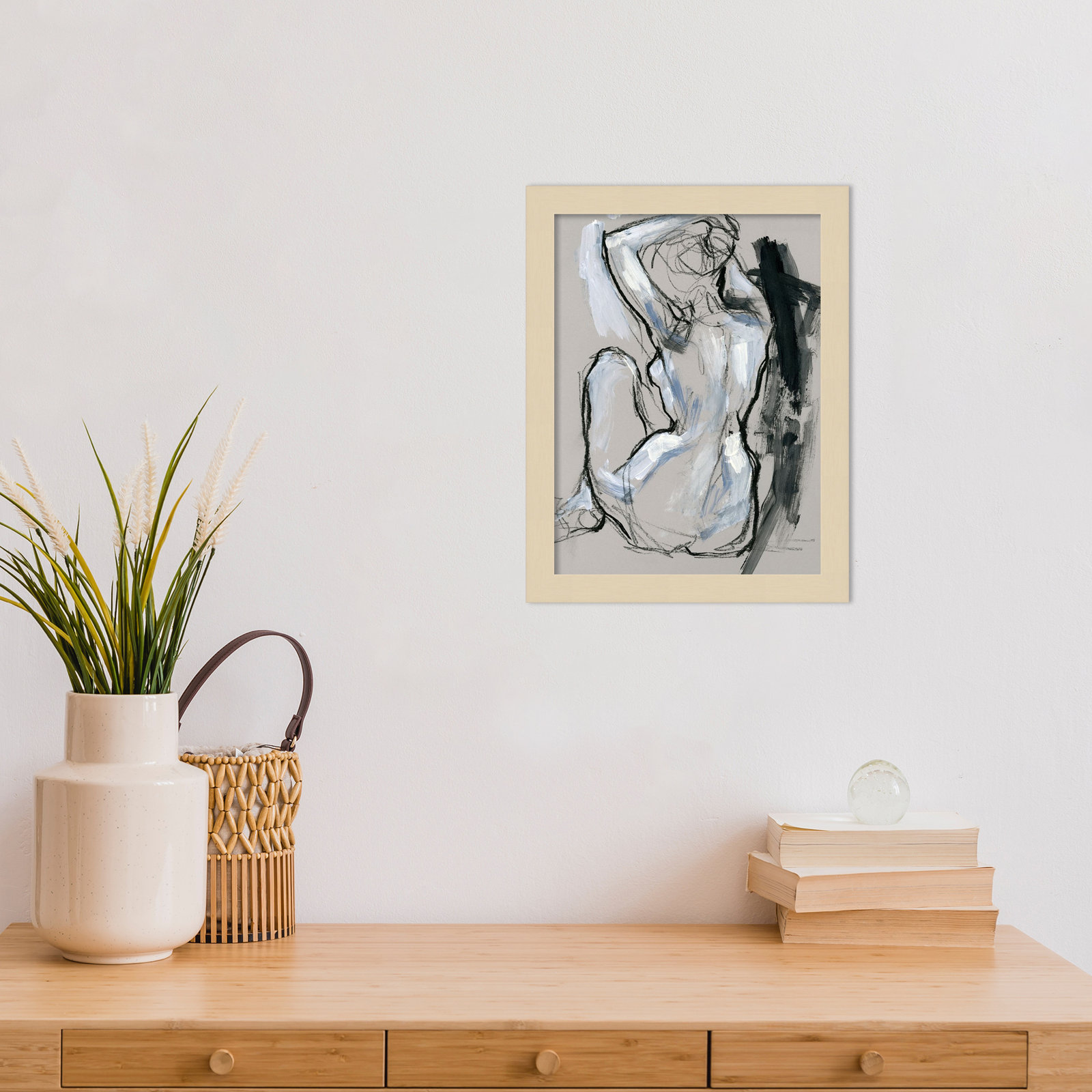 Onyx Gestures I Print, Brown, 13" H x 10" W
