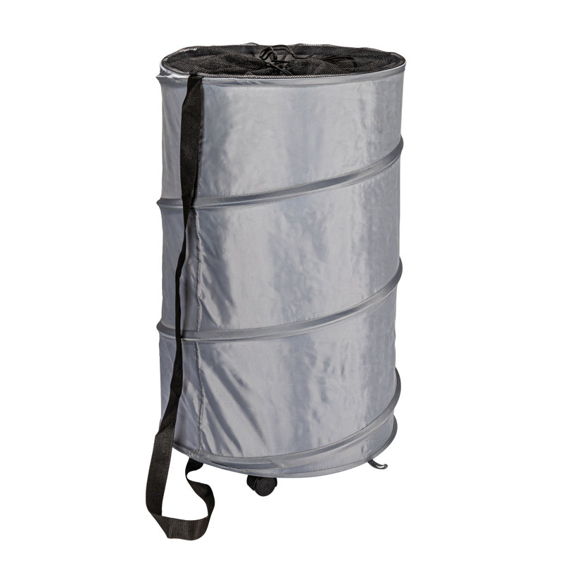 Fabric Laundry Hamper with Handles, Gray