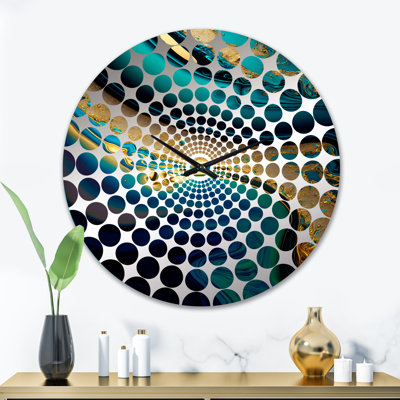 Vondie - Horloge murale peinture abstraite
