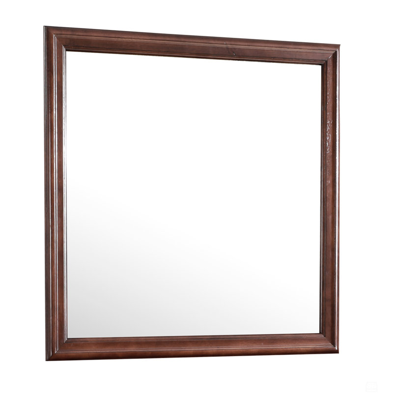 Rectangular Mirror, Walnut, 38" x 38"