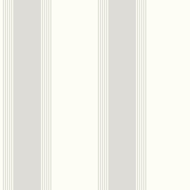 Pemberville 10.05m x 53cm Matte Wallpaper Roll, Grey/Cream