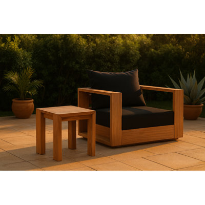 Table d'appoint en teck Tulum Orwell
