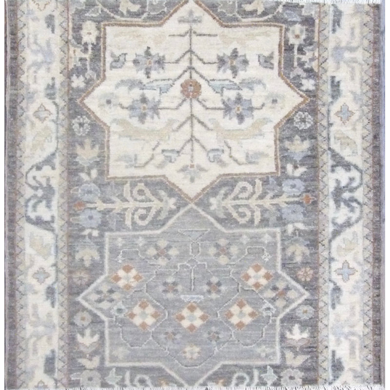 Tapis unique gris de 3 pi Brinden