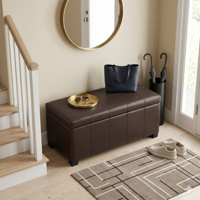 Repose-pieds rectangulaire avec rangement relevable Dover