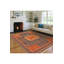 Tapis tissé orange Mosso-884821581