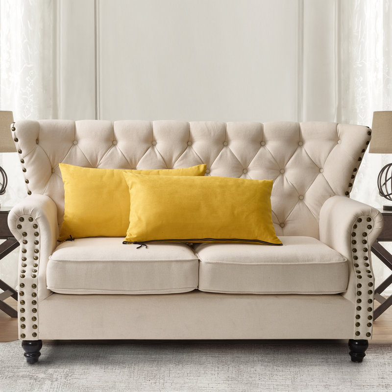 Housse de coussin rectangulaire, Cari citron