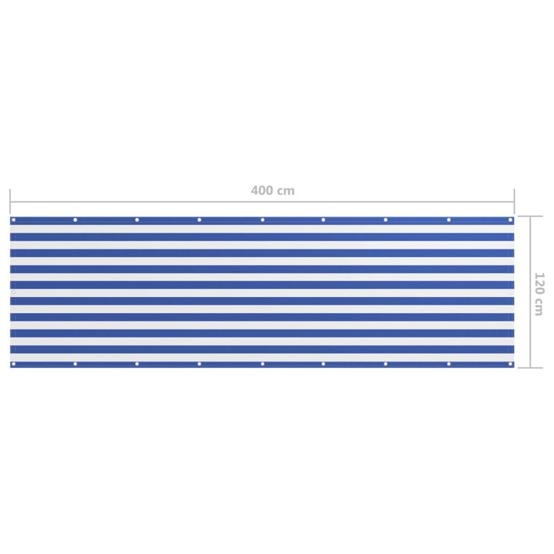Folwell Rectangular Shade Sail, 400cm W x 120cm D, Blue