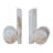 Alabaster Bookends With Cut-Outs