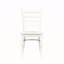Ensemble de 2 chaises de salle à manger à finition échelle en bois blanc