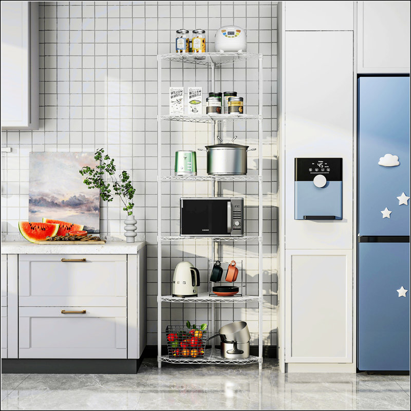 6 Tier Shelf, White