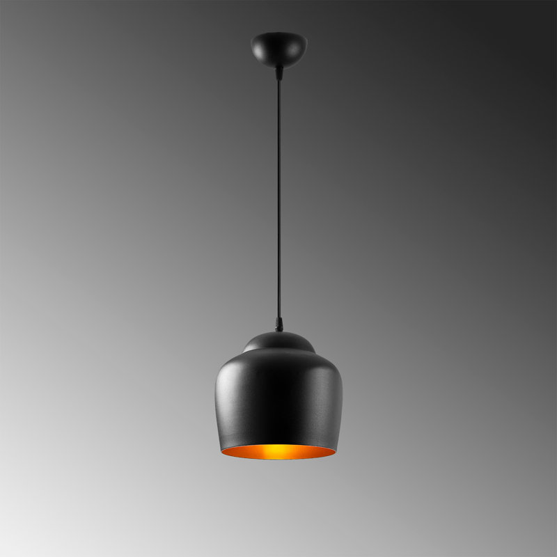 Lustre industriel moderne, métal noir, 48,4 x 48,4 x 48,4 pouces | Hauteur: 48,4 pouces, 1 x douille E27 de 40 W maximum | Luminaire de maison élégant, design scandinave, parfait pour les salles à manger et les espaces de vie