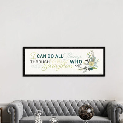All Things 1 Piece Panoramic Wall Art on Canvas