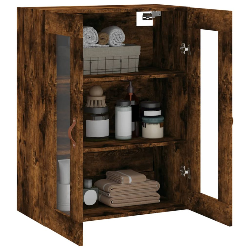 Merik Bathroom Cabinet, Smoked Oak