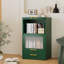 Armoire de rangement en métal durable avec portes en acrylique rabattables et 1 tiroir, idéale pour les espaces de vie organisés-1425309812-1425309819