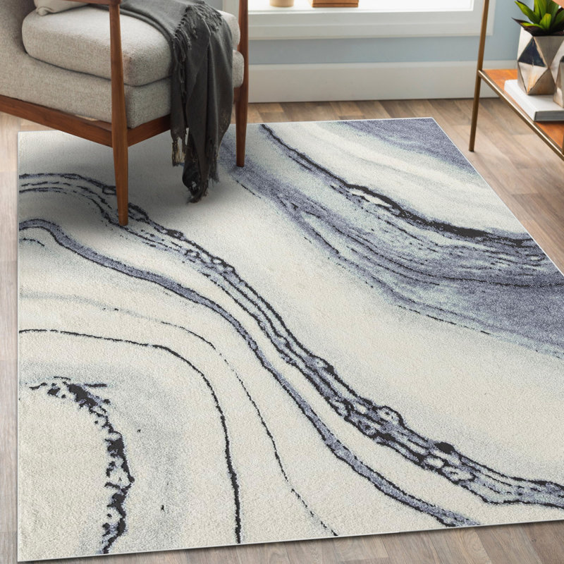 Abstract Indoor Rug, Rectangle 8'10" x 12'5"