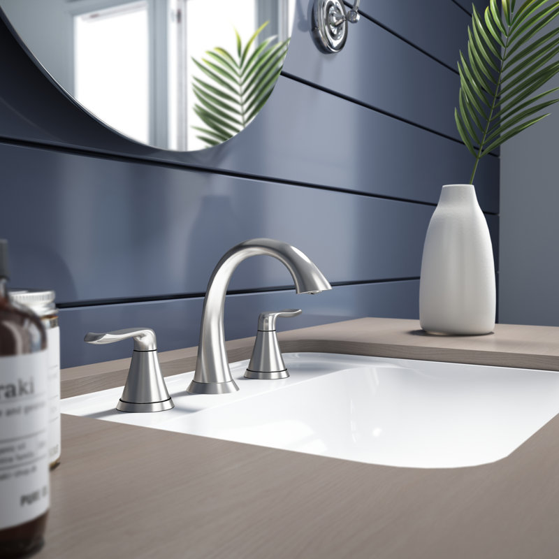 Piccolo™ Widespread Bathroom Faucet with Drain Assembly, Brushed Nickel