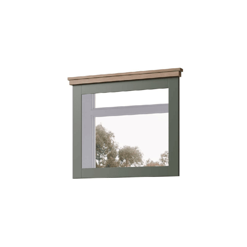 Beaupre Rectangle Mirror, Green