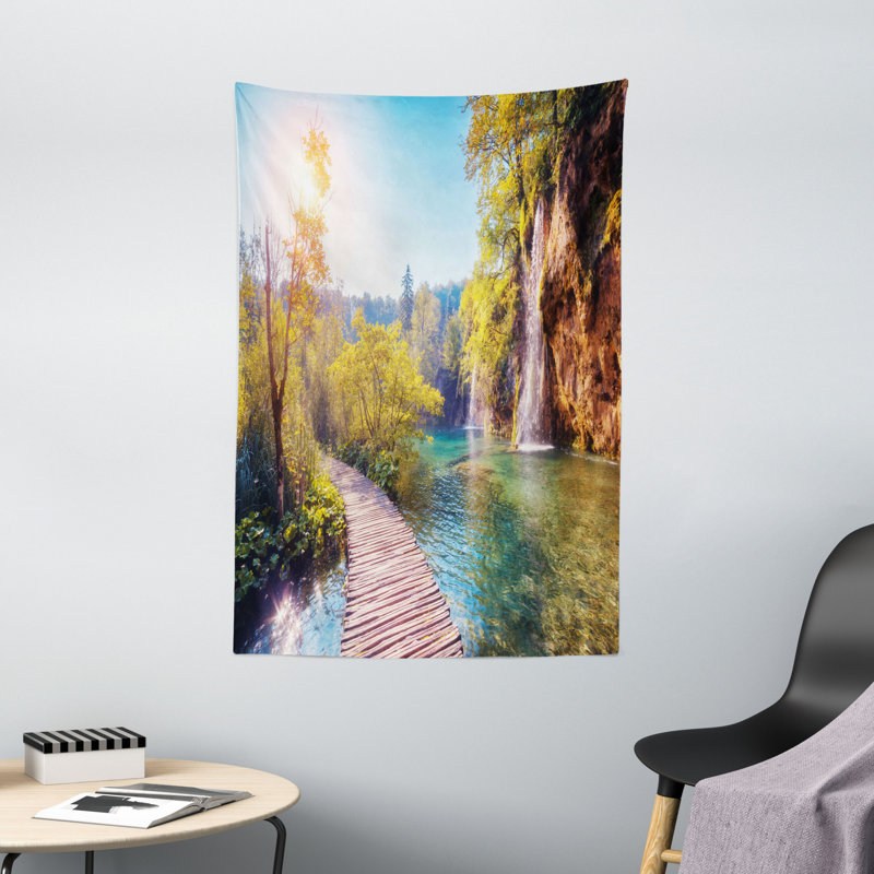 Tapisserie en polyester naturel, H 60 po x l 40 po
