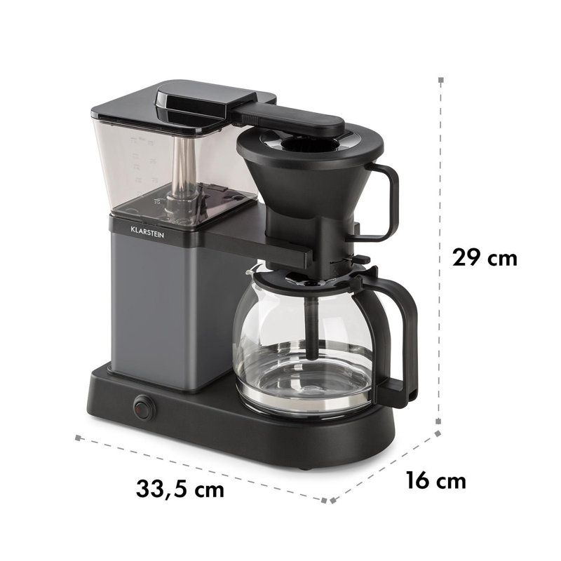 Grandegusto 1.3L Filter Coffee Machine, Black
