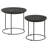 Matte Black 2-Piece Nesting Table