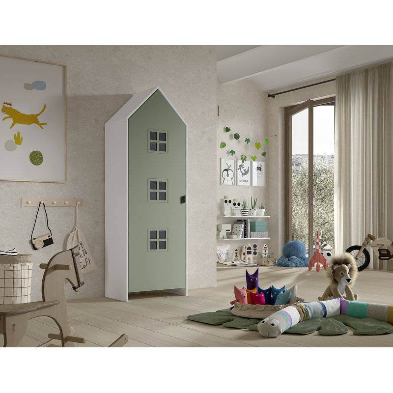Casami Bruges 1 Door Wardrobe, Green