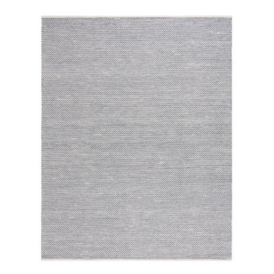 Cace Flat Weave Wool/Cotton Rug in Navy