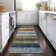 Machine Washable Indoor/Outdoor Xhevrie Blue Rug