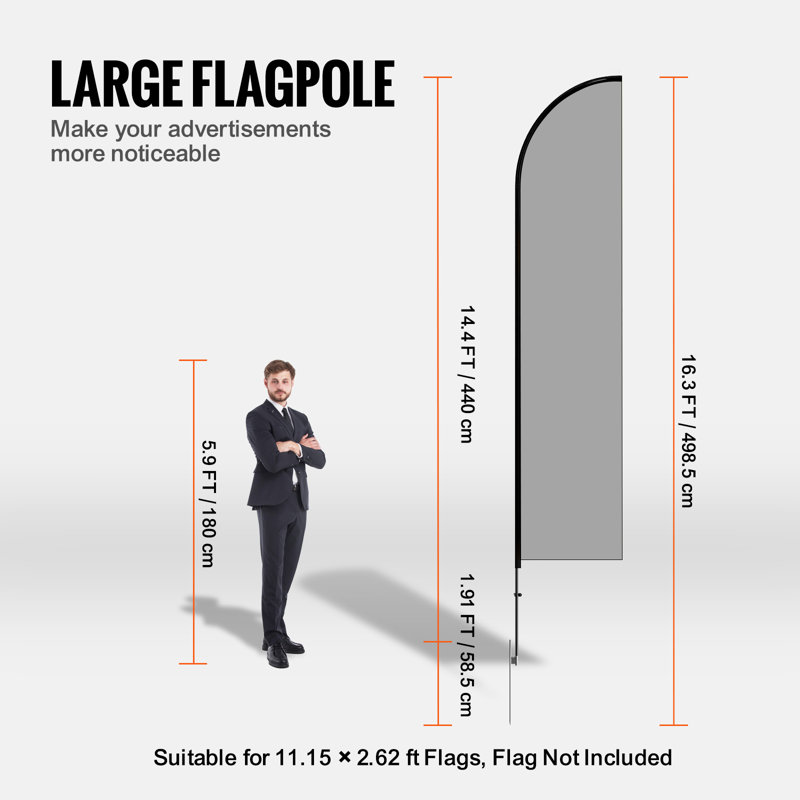 Dilcia Adjustable In-ground Flagpole