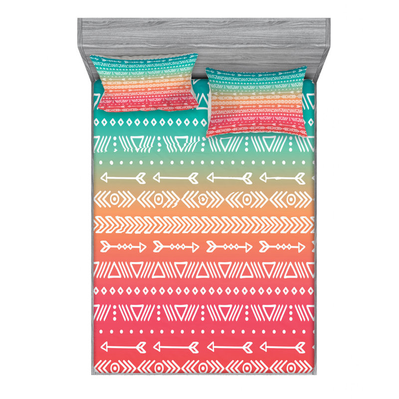 Microfiber Sheet Set, Queen Sheet Set with Fitted Sheet