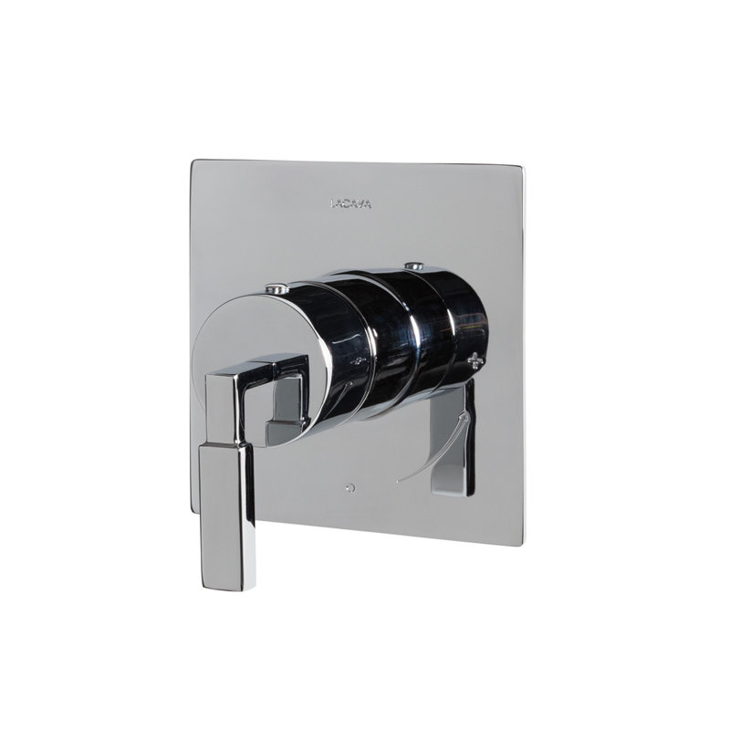 Kubista Built-In Compact Progressive Pressure Balancing Mixer, Polished Chrome