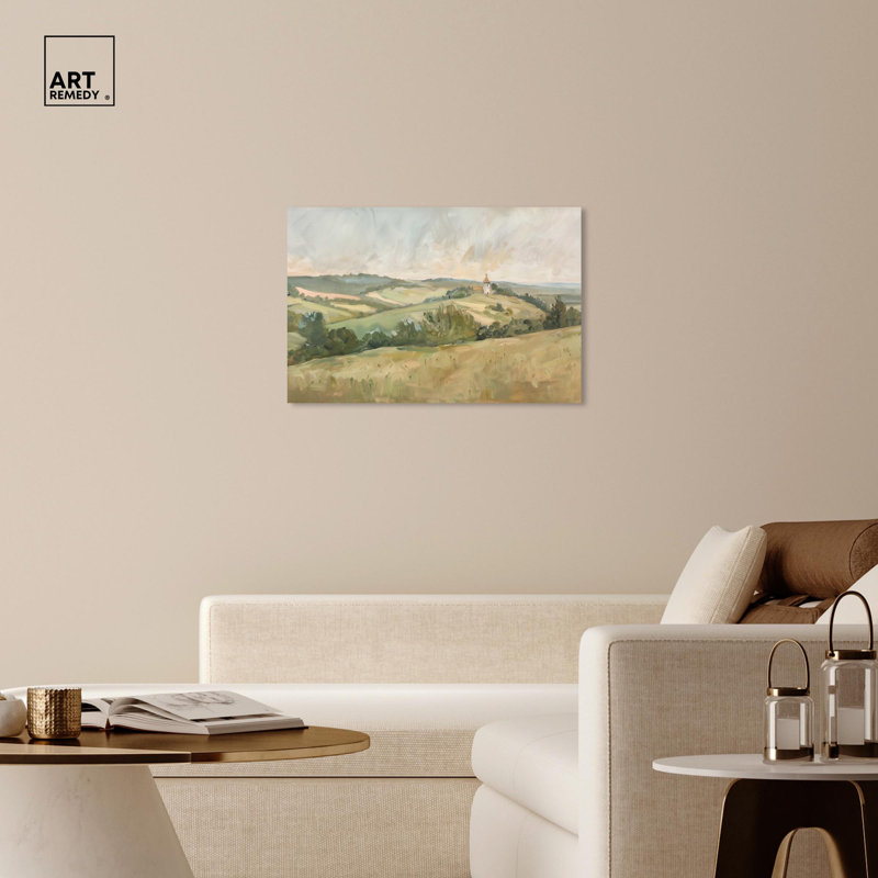 «Peaceful Pasture», toile classique par Art Remedy, Toile tendue, H 24 po x l 36 po