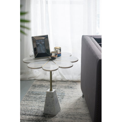 Armanie Marble Top End Table